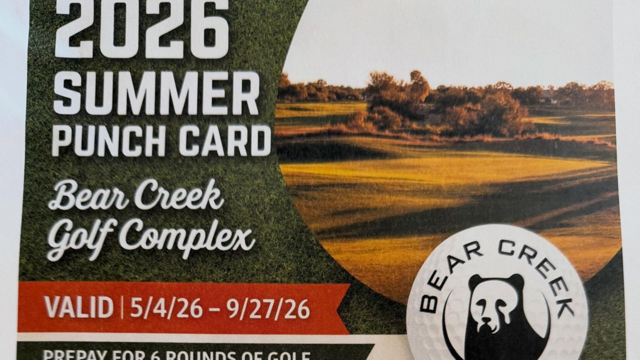 Bear Creek Golf Complex Launches 2026 Summer Punch Card - Golf Post