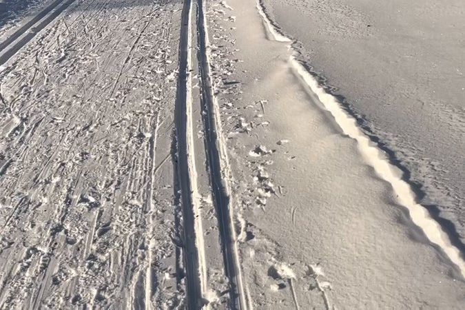 Maiken Paulsen fährt im Winter...