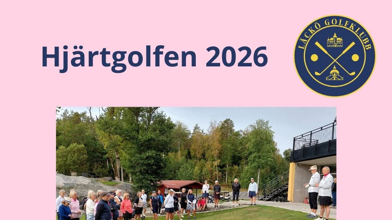 Hjärtgolfen 2026 på Läckö Golfklubb i Lidköping: Alla deltagar fick ...