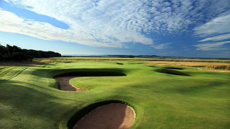 Golf in Muirfield an einem Som...