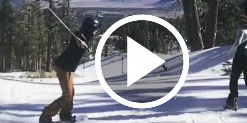 Video: Trickshot auf der Piste...