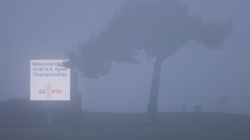 Nebliger Start für die US Open...