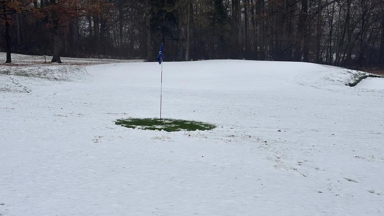 Wintergrüns im Golfclub Oberfranken schützen den Platz