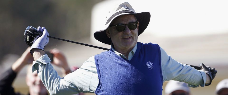 Bill Murray in Pebble Beach mit Showeinlage der anderen Art