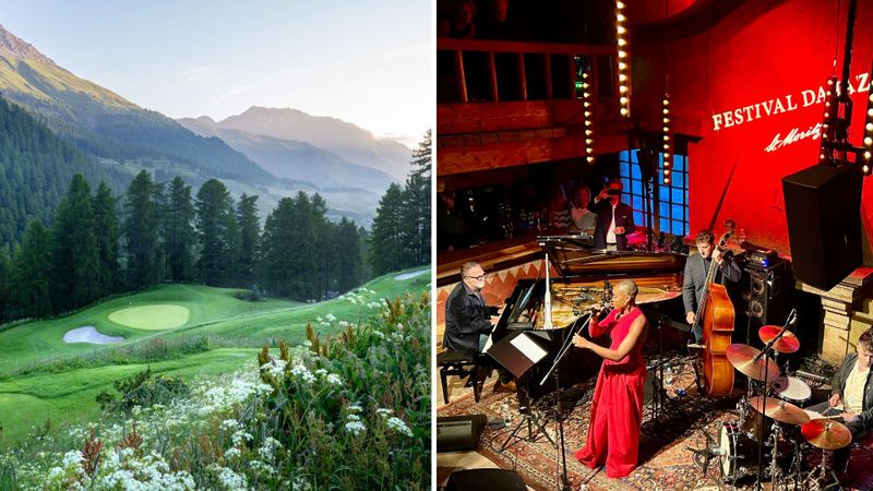Golf in schwindelnder Höhe und...
