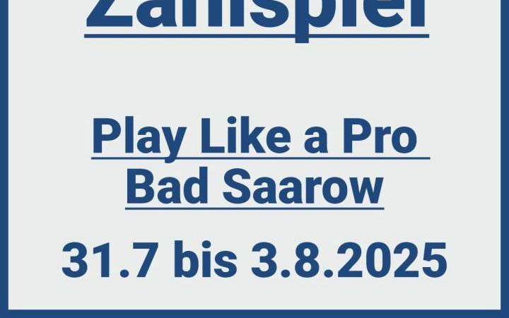 4 Tage Zählspiel in Bad Saarow...