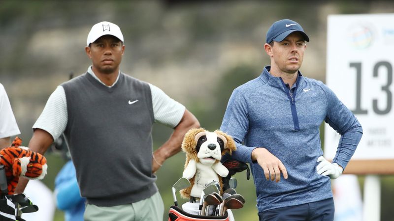 Tiger Woods und Rory McIlroy l...