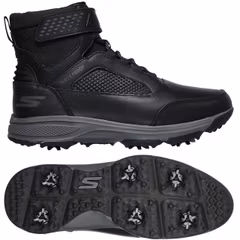 Skechers Brogan Boot Herren Winterstiefel Golfschuhe, Schwarz