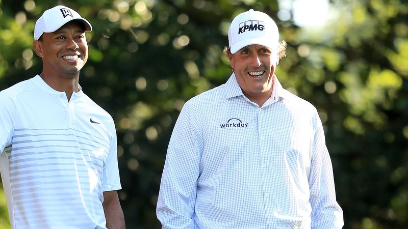 Tiger Woods und Phil Mickelson...