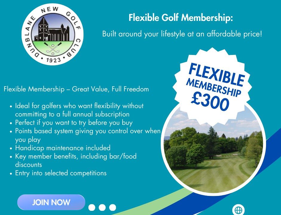 Dunblane New: Flexible Membership startet - Golf Post