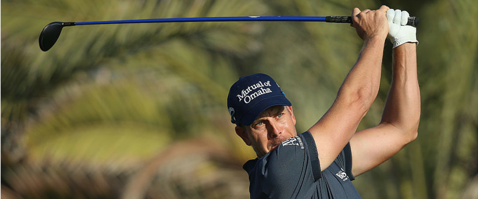 Henrik Stenson mit neuen Schlägern und festem Knie