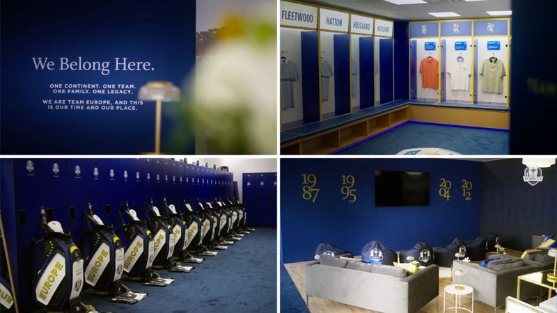 Europas Team Room beim Ryder C...