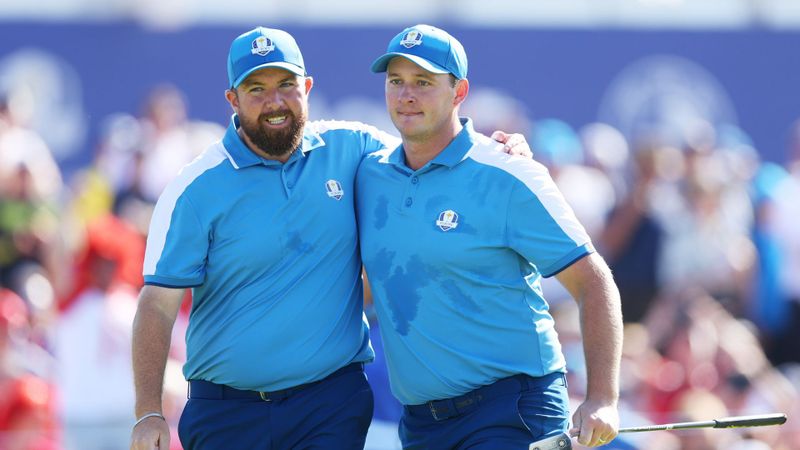 Shane Lowry und Sepp Straka im...
