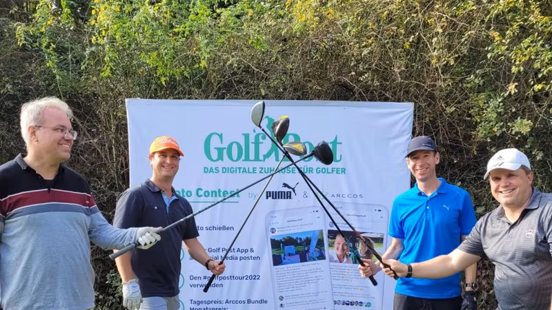 Heute das super #golfposttour2...