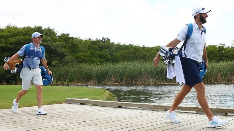 Rory McIlroy und Dustin Johnso...